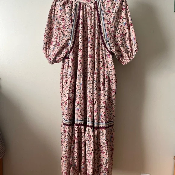 Wonderly Pink Floral Midi Dress - Picture 5 of 5